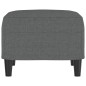 vidaXL Fußhocker Dunkelgrau 60x50x41 cm Stoff vidaXL Fußhocker Dunkelgrau 60x50x41 cm Stoff