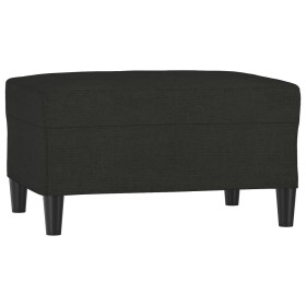 vidaXL Fußhocker Schwarz 70x55x41 cm Stoff