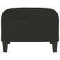 vidaXL Fußhocker Schwarz 70x55x41 cm Stoff vidaXL Fußhocker Schwarz 70x55x41 cm Stoff