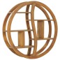 vidaXL Wandregal Yin und Yang 80x17,5x80 cm Teak Massivholz vidaXL Wandregal Yin und Yang 80x17,5x80 cm Teak Massivholz