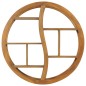 vidaXL Wandregal Yin und Yang 80x17,5x80 cm Teak Massivholz vidaXL Wandregal Yin und Yang 80x17,5x80 cm Teak Massivholz