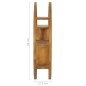 vidaXL Wandregal Yin und Yang 80x17,5x80 cm Teak Massivholz vidaXL Wandregal Yin und Yang 80x17,5x80 cm Teak Massivholz
