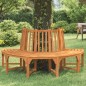 vidaXL Baumbank Halbrund Ø208 cm Massivholz Eukalyptus vidaXL Baumbank Halbrund Ø208 cm Massivholz Eukalyptus