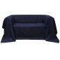 Micro-Suede Sofaüberwurf Tagesdecke Marineblau 270 x 350 cm Micro-Suede Sofaüberwurf Tagesdecke Marineblau 270 x 350 cm