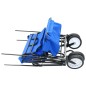 vidaXL Klappbarer Handwagen mit Sonnendach Stahl Blau vidaXL Klappbarer Handwagen mit Sonnendach Stahl Blau
