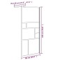 vidaXL Duschwand für Walk-In Dusche 90x195 cm ESG-Glas Weiß vidaXL Duschwand für Walk-In Dusche 90x195 cm ESG-Glas Weiß