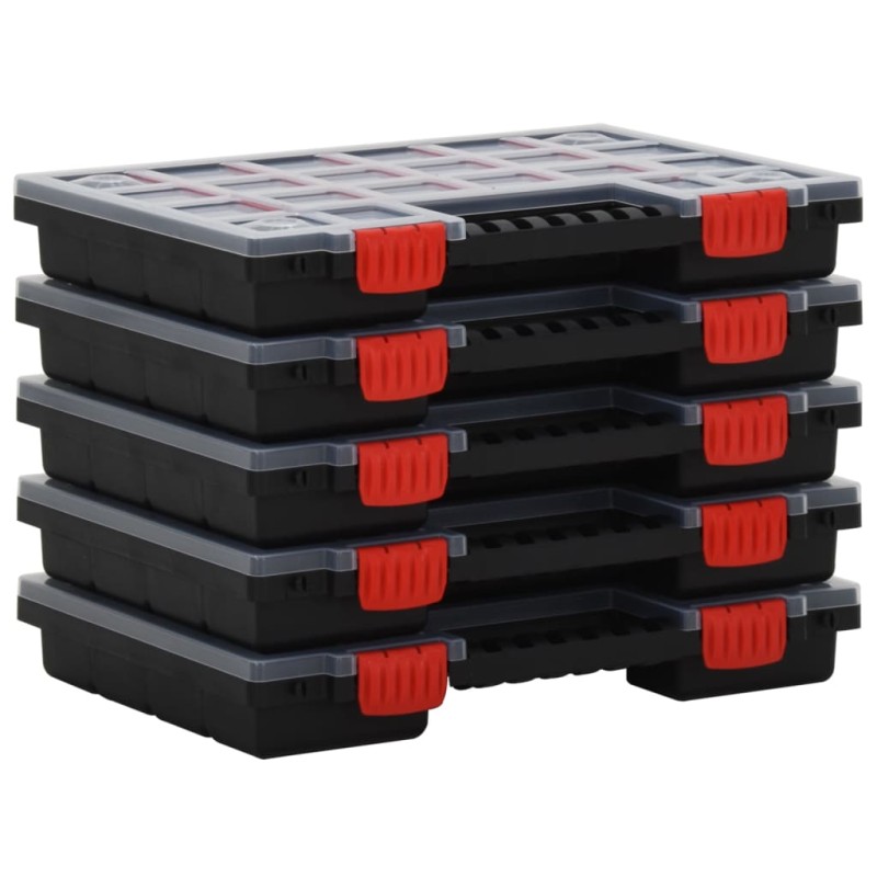 vidaXL Sortimentskästen 5 Stk. 34,5x25x5 cm Polypropylen vidaXL Sortimentskästen 5 Stk. 34,5x25x5 cm Polypropylen