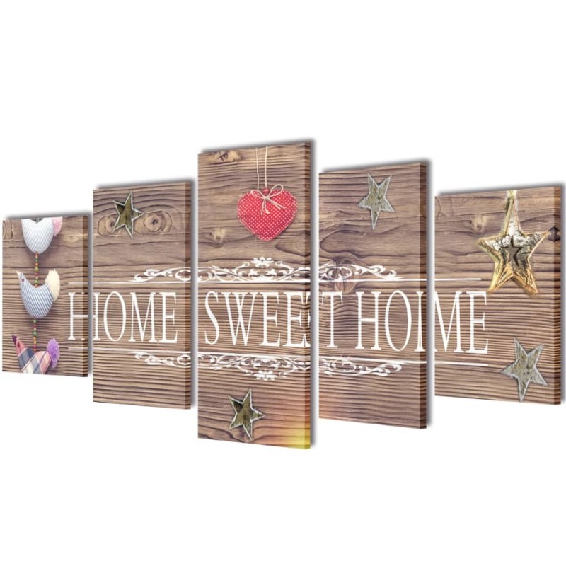 Bilder Dekoration Set Home Sweet Home 200 x 100 cm Bilder Dekoration Set Home Sweet Home 200 x 100 cm