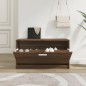 vidaXL Schuhbank Braun Eichen-Optik 80x24x45 cm Holzwerkstoff vidaXL Schuhbank Braun Eichen-Optik 80x24x45 cm Holzwerkstoff