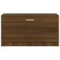 vidaXL Schuhbank Braun Eichen-Optik 80x24x45 cm Holzwerkstoff vidaXL Schuhbank Braun Eichen-Optik 80x24x45 cm Holzwerkstoff