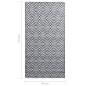 vidaXL Outdoor-Teppich Weiß und Schwarz 80x150 cm PP vidaXL Outdoor-Teppich Weiß und Schwarz 80x150 cm PP