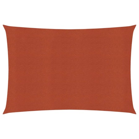 vidaXL Sonnensegel 160 g/m² Terrakottarot 4x6 m HDPE