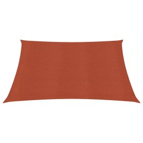 vidaXL Sonnensegel 160 g/m² Terrakottarot 2,5x3 m HDPE