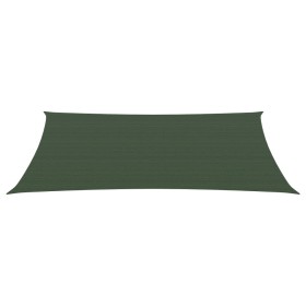vidaXL Sonnensegel 160 g/m² Dunkelgrün 5x7 m HDPE