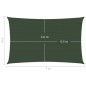 vidaXL Sonnensegel 160 g/m² Dunkelgrün 4x7 m HDPE vidaXL Sonnensegel 160 g/m² Dunkelgrün 4x7 m HDPE