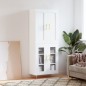 Highboard Weiß 69,5x34x180 cm Holzwerkstoff Highboard Weiß 69,5x34x180 cm Holzwerkstoff