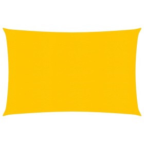 vidaXL Sonnensegel 160 g/m² Gelb 3x5 m HDPE
