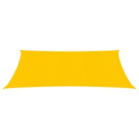 vidaXL Sonnensegel 160 g/m² Gelb 3x5 m HDPE