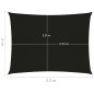 vidaXL Sonnensegel 160 g/m² Schwarz 2x2,5 m HDPE vidaXL Sonnensegel 160 g/m² Schwarz 2x2,5 m HDPE