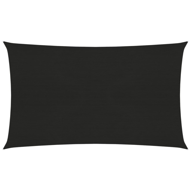 vidaXL Sonnensegel 160 g/m² Schwarz 3x6 m HDPE vidaXL Sonnensegel 160 g/m² Schwarz 3x6 m HDPE