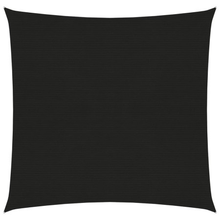 vidaXL Sonnensegel 160 g/m² Schwarz 4x4 m HDPE