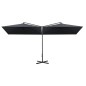 vidaXL Doppel-Sonnenschirm mit Stahlmast Anthrazit 600x300 cm vidaXL Doppel-Sonnenschirm mit Stahlmast Anthrazit 600x300 cm