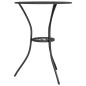 vidaXL 3-tlg. Bistro-Set Aluminiumguss Schwarz