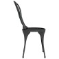 vidaXL 3-tlg. Bistro-Set Aluminiumguss Schwarz