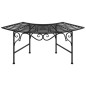 vidaXL Baumbank 113 cm Schwarz Stahl vidaXL Baumbank 113 cm Schwarz Stahl