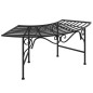 vidaXL Baumbank 113 cm Schwarz Stahl vidaXL Baumbank 113 cm Schwarz Stahl