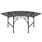 vidaXL Baumbank 113 cm Schwarz Stahl vidaXL Baumbank 113 cm Schwarz Stahl