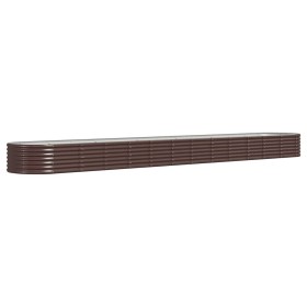 vidaXL Hochbeet Pulverbeschichteter Stahl 512x80x36 cm Braun
