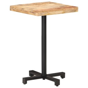vidaXL Bistrotisch Quadratisch 50x50x75 cm Raues Mangoholz 