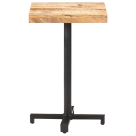 vidaXL Bistrotisch Quadratisch 50x50x75 cm Raues Mangoholz 