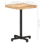 vidaXL Bistrotisch Quadratisch 50x50x75 cm Raues Mangoholz vidaXL Bistrotisch Quadratisch 50x50x75 cm Raues Mangoholz