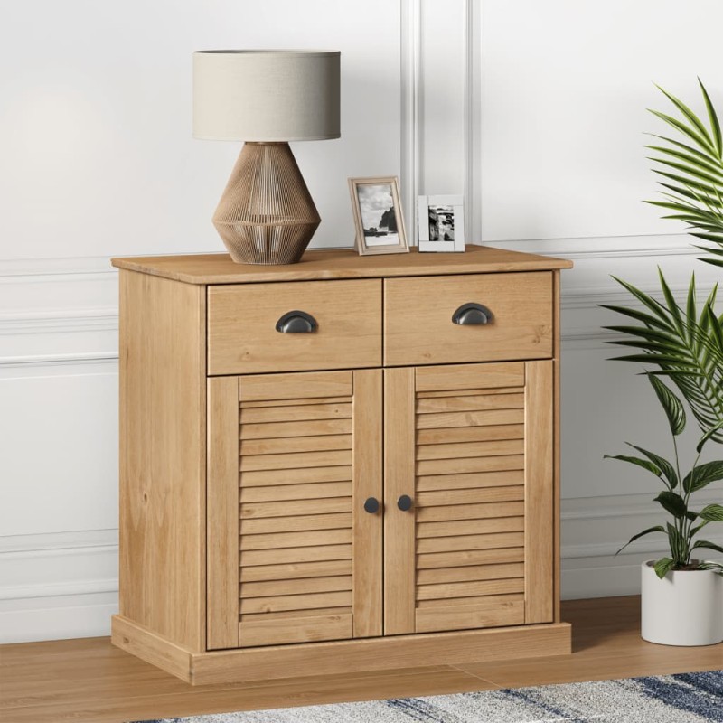vidaXL Sideboard mit Schubladen VIGO 78x40x75 cm Massivholz Kiefer vidaXL Sideboard mit Schubladen VIGO 78x40x75 cm Massivholz Kiefer