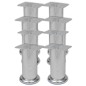 vidaXL Runde Sofabeine 8 Stk. Chrom 120 mm vidaXL Runde Sofabeine 8 Stk. Chrom 120 mm