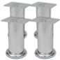 vidaXL Sofabeine 8 Stk. Rund Chrom 120 mm vidaXL Sofabeine 8 Stk. Rund Chrom 120 mm