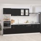 vidaXL 7-tlg. Küchenzeile Schwarz Holzwerkstoff vidaXL 7-tlg. Küchenzeile Schwarz Holzwerkstoff