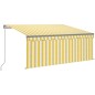 vidaXL Markise Manuell Einziehbar mit Rollo 3,5x2,5 m Gelb & Weiß vidaXL Markise Manuell Einziehbar mit Rollo 3,5x2,5 m Gelb & Weiß