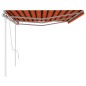 vidaXL Markise Manuell Einziehbar mit Pfosten 6x3,5 m Orange & Braun vidaXL Markise Manuell Einziehbar mit Pfosten 6x3,5 m Orange & Braun
