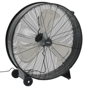 vidaXL Trommelventilator Industrie 77 cm 240 W Schwarz