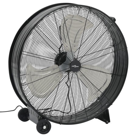 vidaXL Trommelventilator Industrie 77 cm 240 W Schwarz