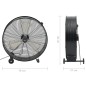 vidaXL Trommelventilator Industrie 77 cm 240 W Schwarz vidaXL Trommelventilator Industrie 77 cm 240 W Schwarz