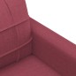 vidaXL 4-tlg. Sofagarnitur mit Kissen Weinrot Stoff vidaXL 4-tlg. Sofagarnitur mit Kissen Weinrot Stoff