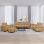 vidaXL 4-tlg. Sofagarnitur mit Kissen Braun Samt vidaXL 4-tlg. Sofagarnitur mit Kissen Braun Samt