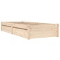 vidaXL Bett mit Schubladen 75x190 cm vidaXL Bett mit Schubladen 75x190 cm