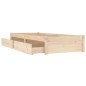 vidaXL Bett mit Schubladen 75x190 cm vidaXL Bett mit Schubladen 75x190 cm