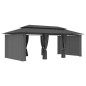 vidaXL Pavillon mit Vorhängen 600x298x270 cm Anthrazit vidaXL Pavillon mit Vorhängen 600x298x270 cm Anthrazit
