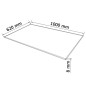 vidaXL Tischplatte aus gehärtetem Glas rechteckig 1000x620 mm vidaXL Tischplatte aus gehärtetem Glas rechteckig 1000x620 mm